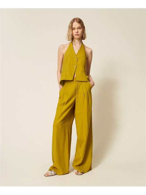 Pantaloni ampi in misto lino TWINSET | TT2552/12117